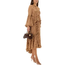 "HYPNOTIC PEPLUM" RUFFLE DRESS
