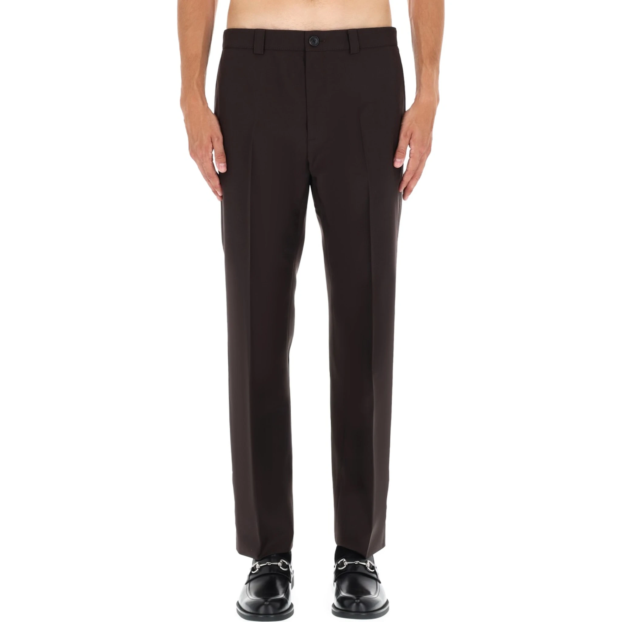 WOOL GABARDINE PANTS