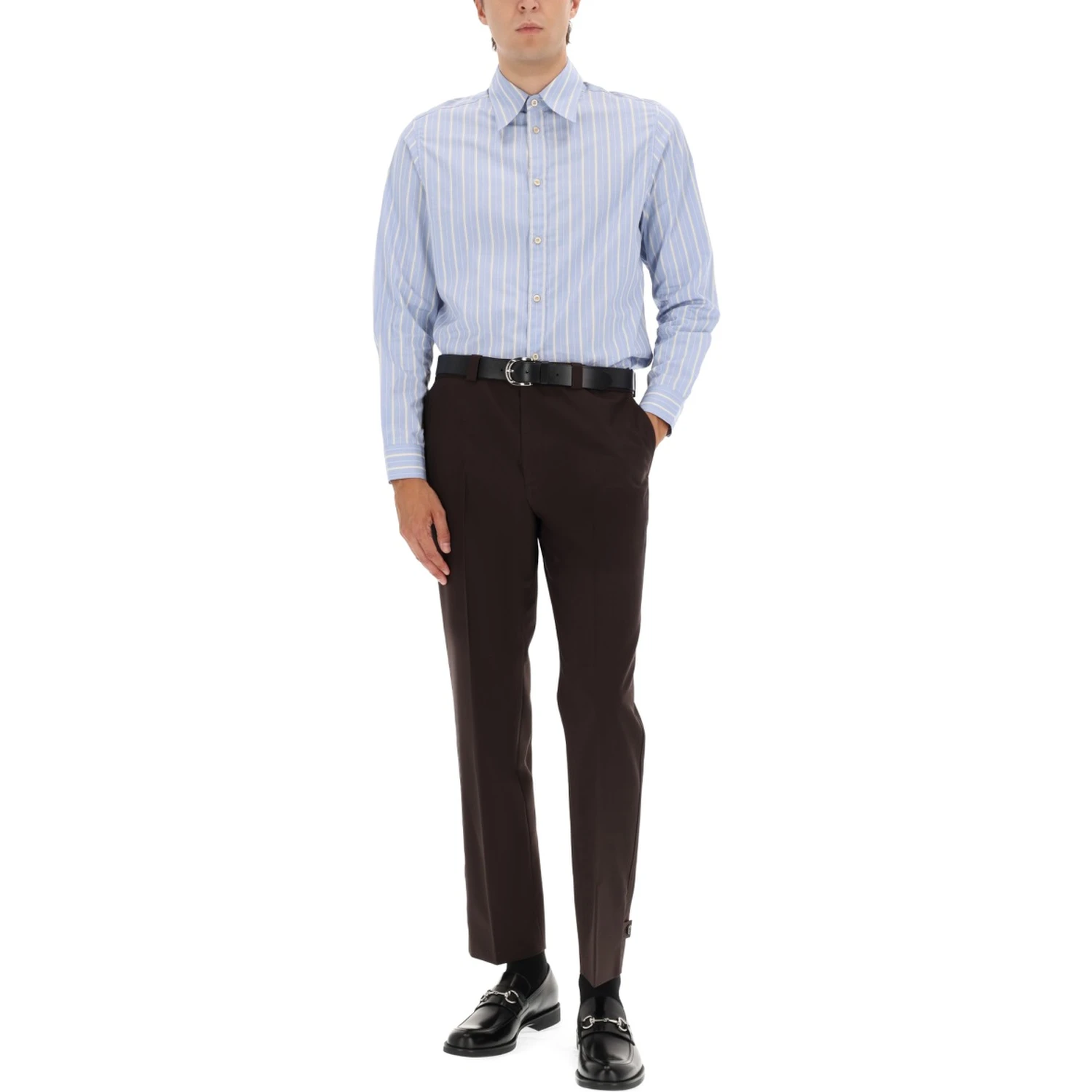 WOOL GABARDINE PANTS