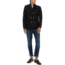 DOUBLE-BREASTED CARDIGAN