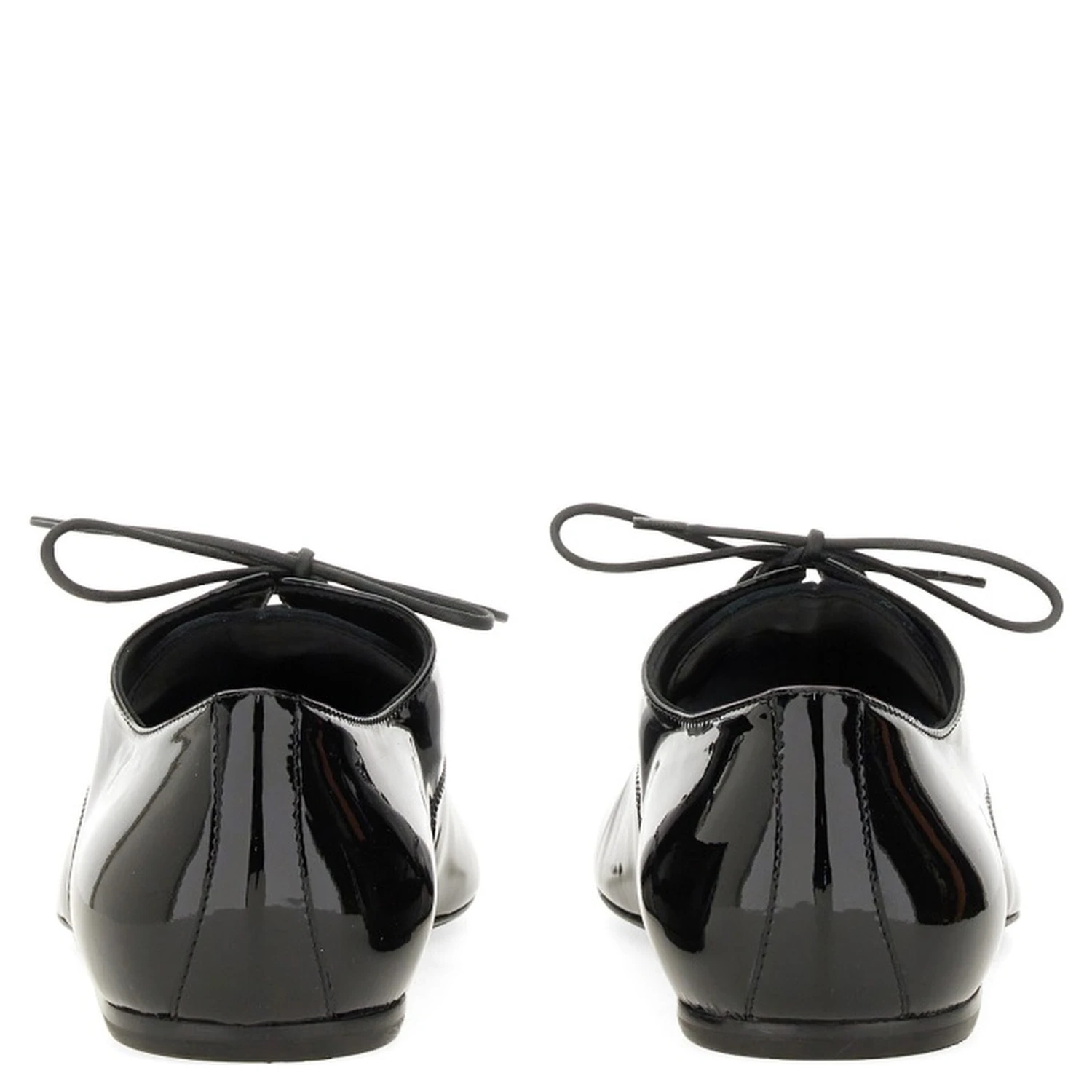 SHINY LEATHER LACE-UP SHOE