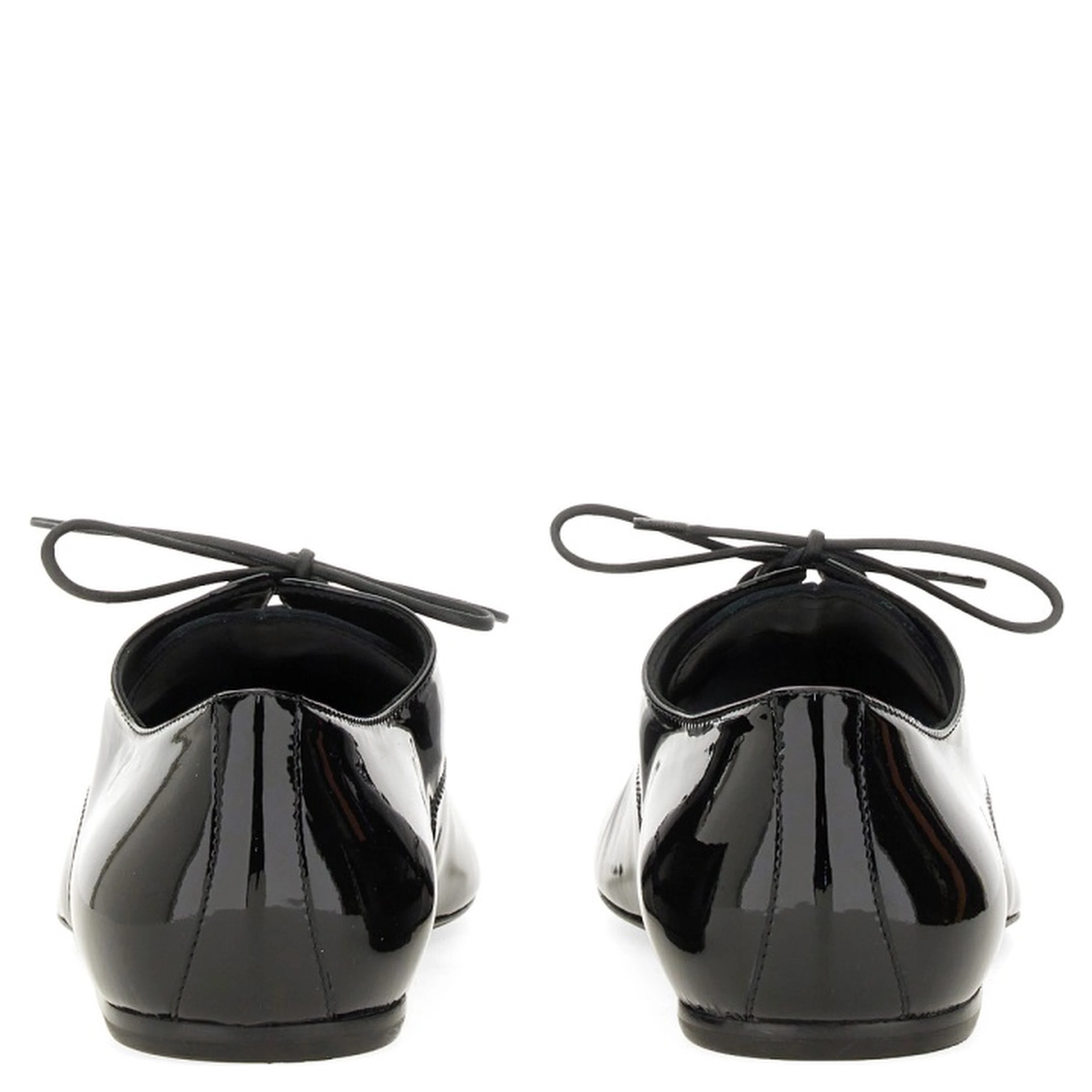 SHINY LEATHER LACE-UP SHOE
