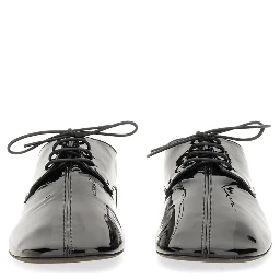 SHINY LEATHER LACE-UP SHOE