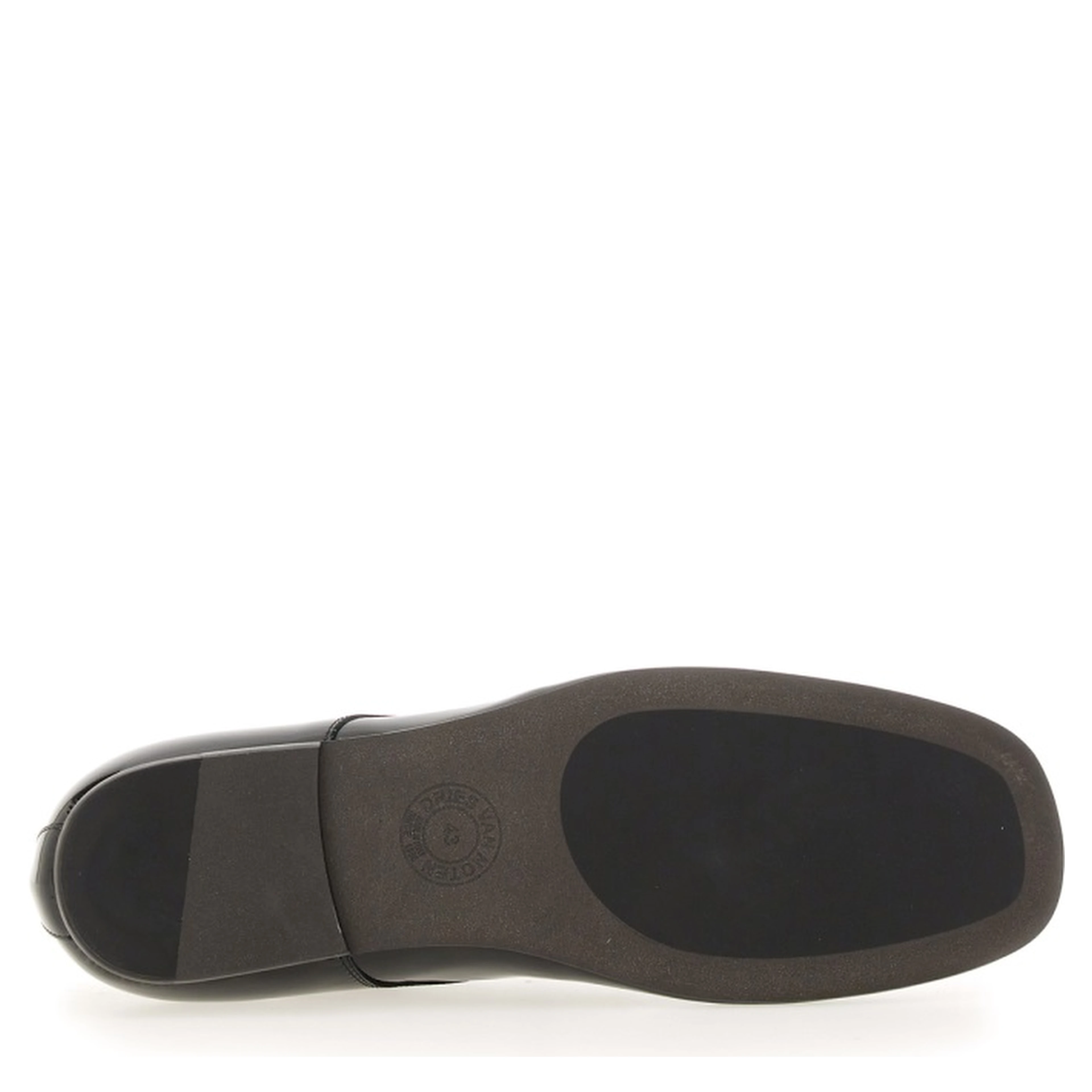SHINY LEATHER LACE-UP SHOE