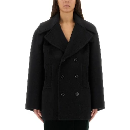 DOUBLE-BREASTED WOOL CABAN