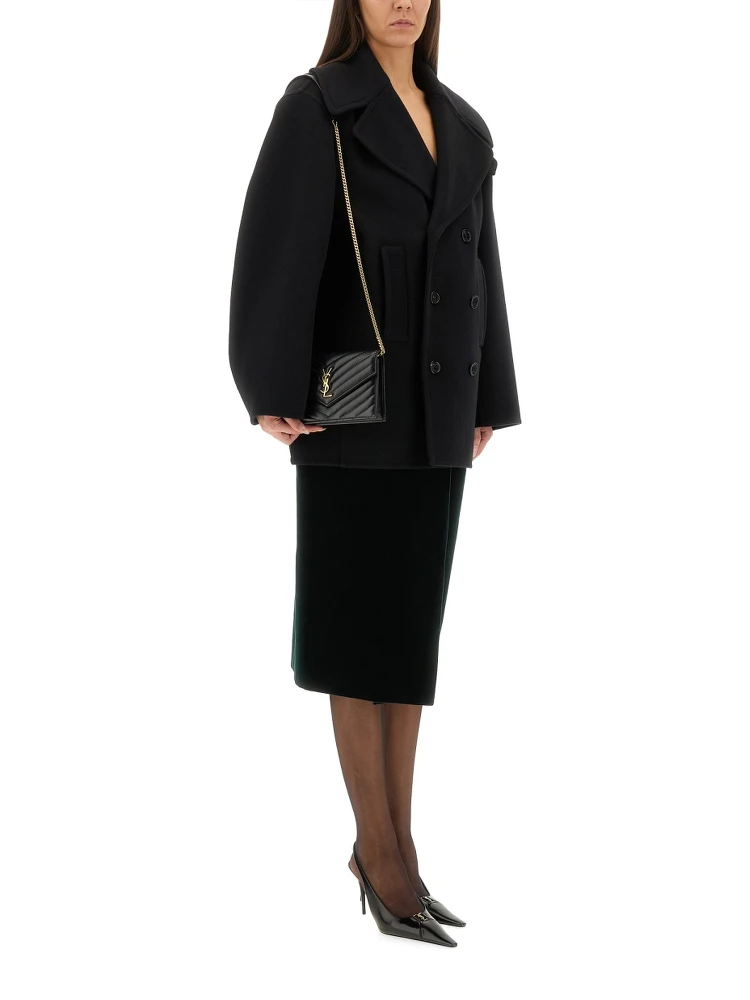 DOUBLE-BREASTED WOOL CABAN alternative