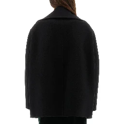 DOUBLE-BREASTED WOOL CABAN