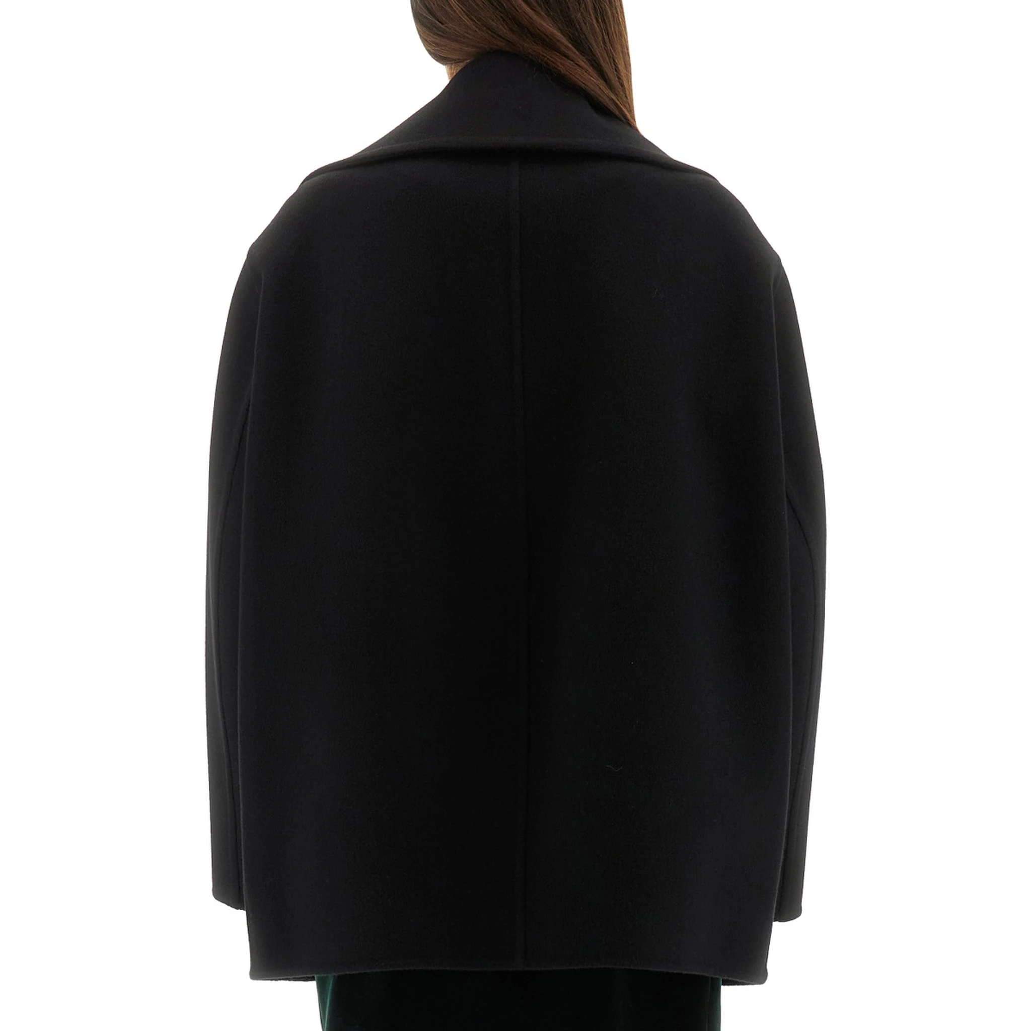 DOUBLE-BREASTED WOOL CABAN