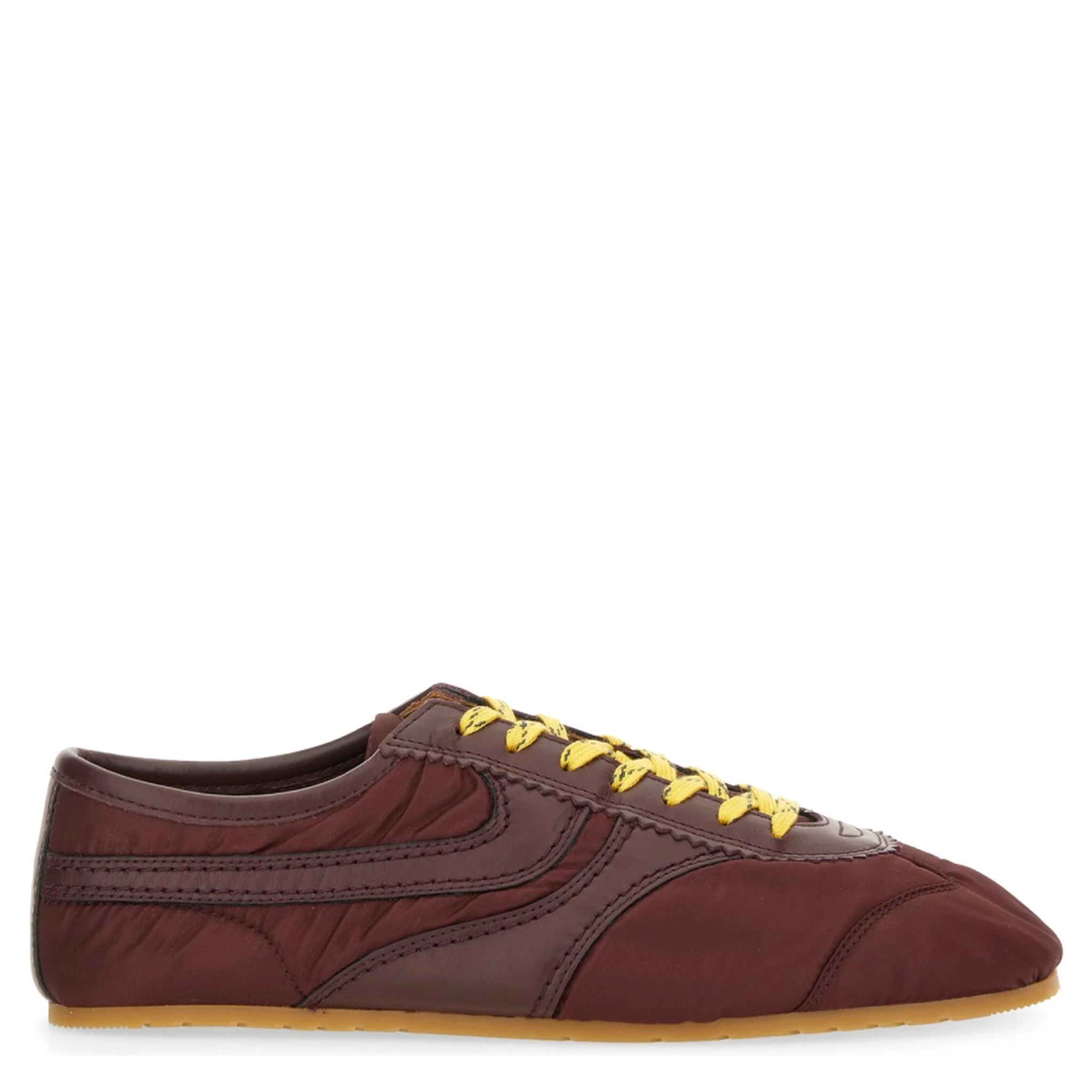 NYLON AND NAPPA LEATHER SNEAKER