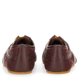 NYLON AND NAPPA LEATHER SNEAKER