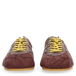 NYLON AND NAPPA LEATHER SNEAKER