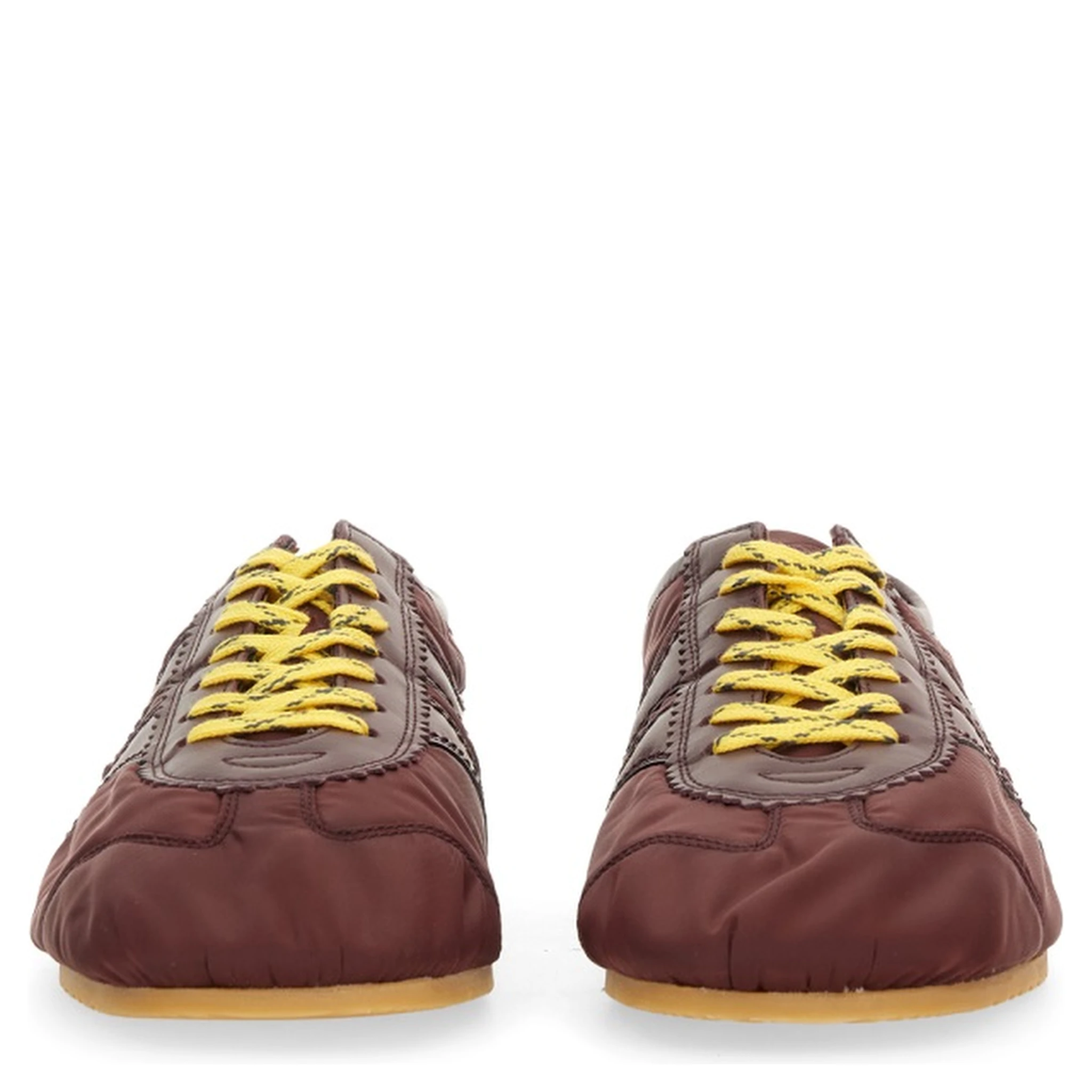 NYLON AND NAPPA LEATHER SNEAKER