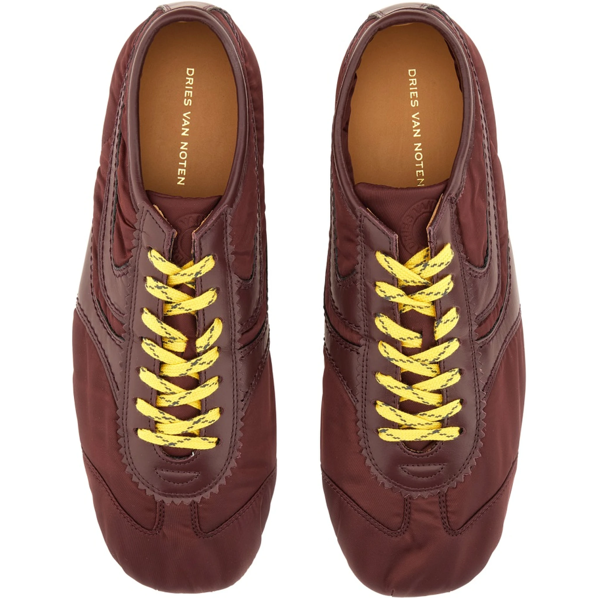 NYLON AND NAPPA LEATHER SNEAKER