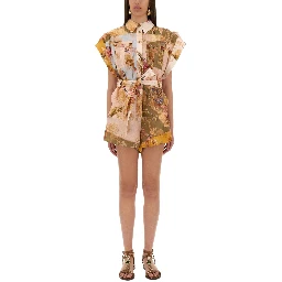 SHORT OVERALLS WITH "ASCENSION" LAPELS