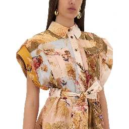 SHORT OVERALLS WITH "ASCENSION" LAPELS