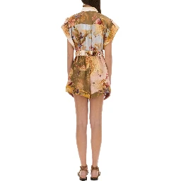 SHORT OVERALLS WITH "ASCENSION" LAPELS