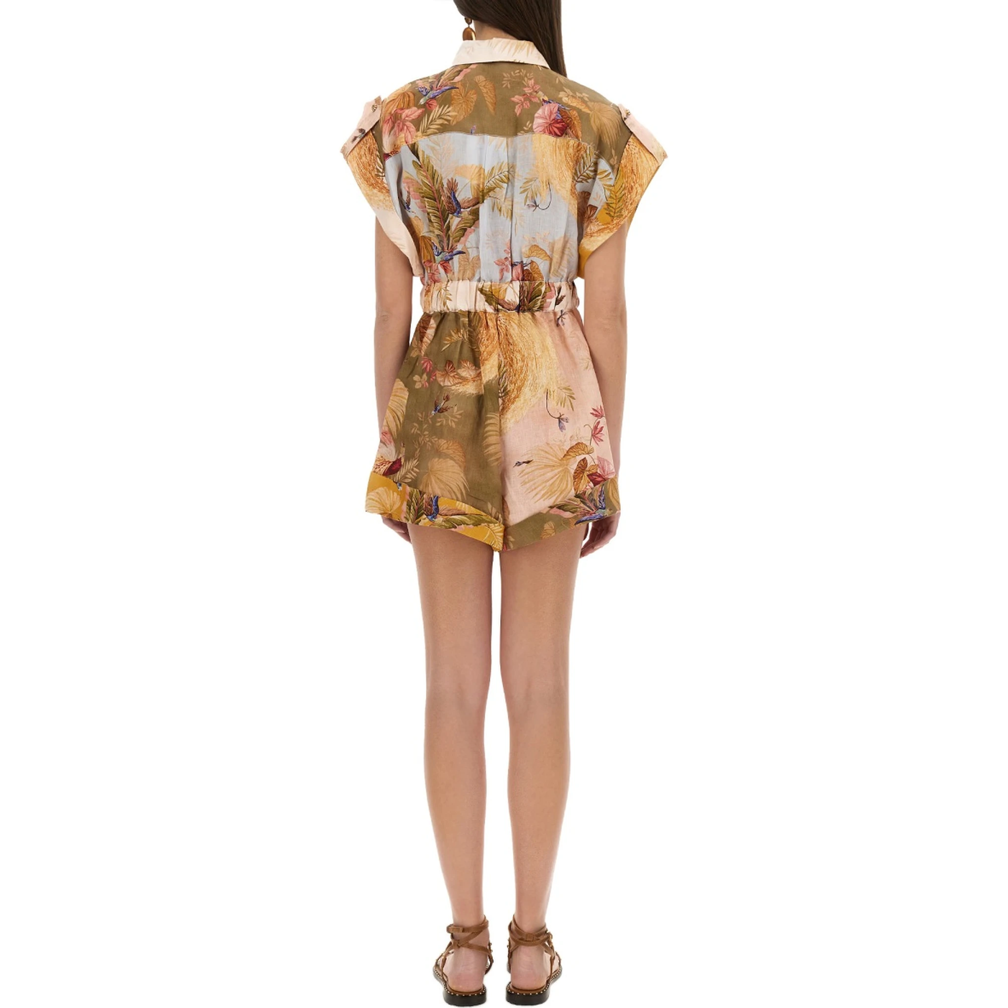 SHORT OVERALLS WITH "ASCENSION" LAPELS