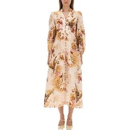 "ASCENSION PLUNGE" MIDI DRESS