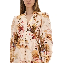 "ASCENSION PLUNGE" MIDI DRESS