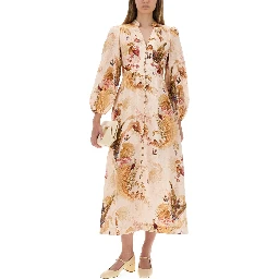 "ASCENSION PLUNGE" MIDI DRESS