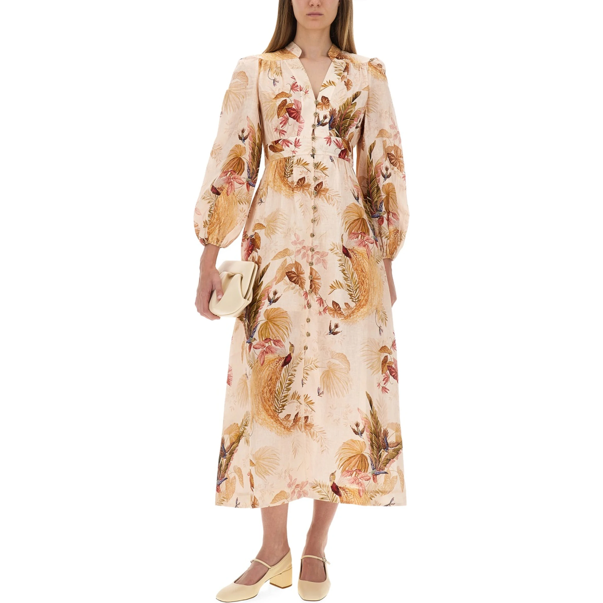 "ASCENSION PLUNGE" MIDI DRESS