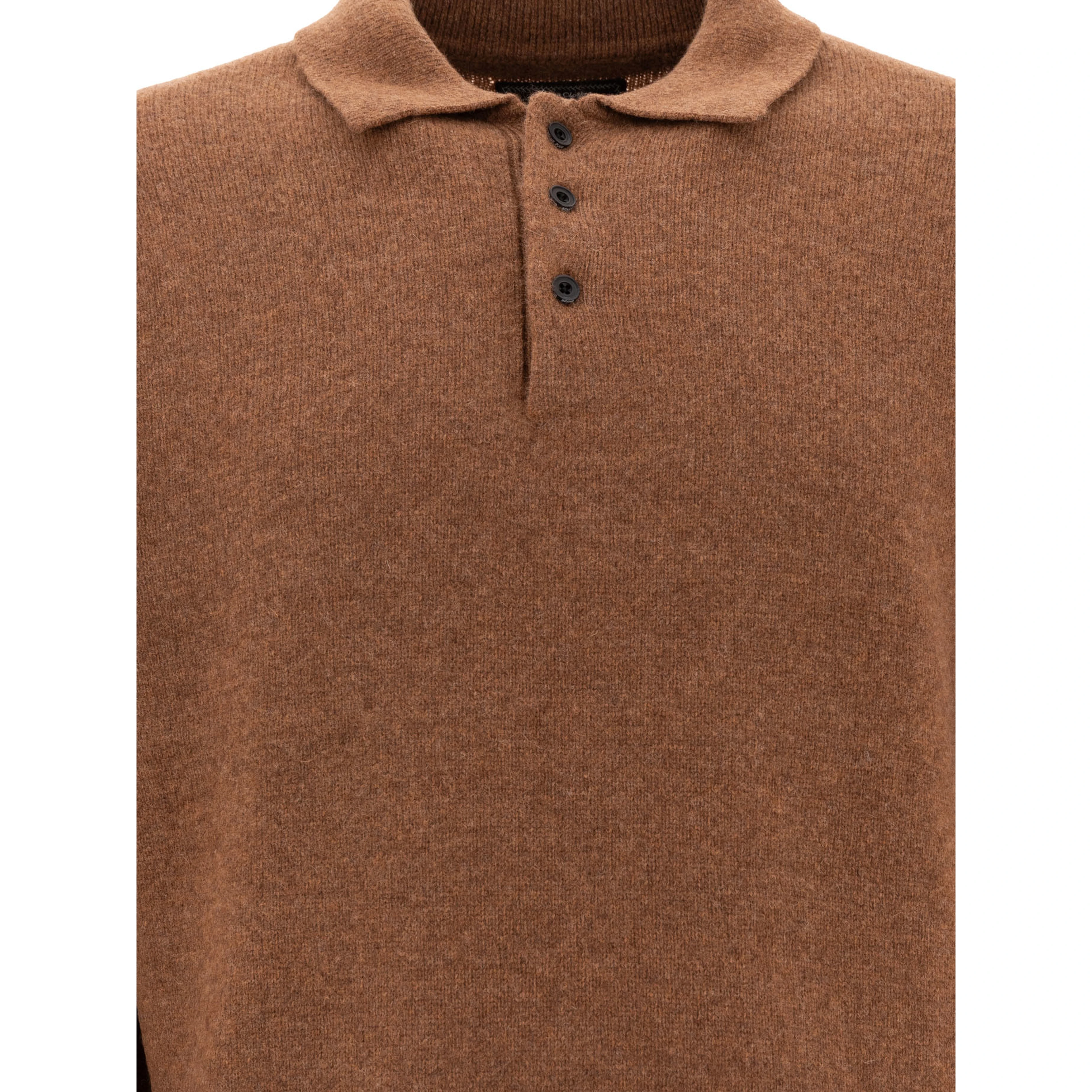 Wool polo shirt