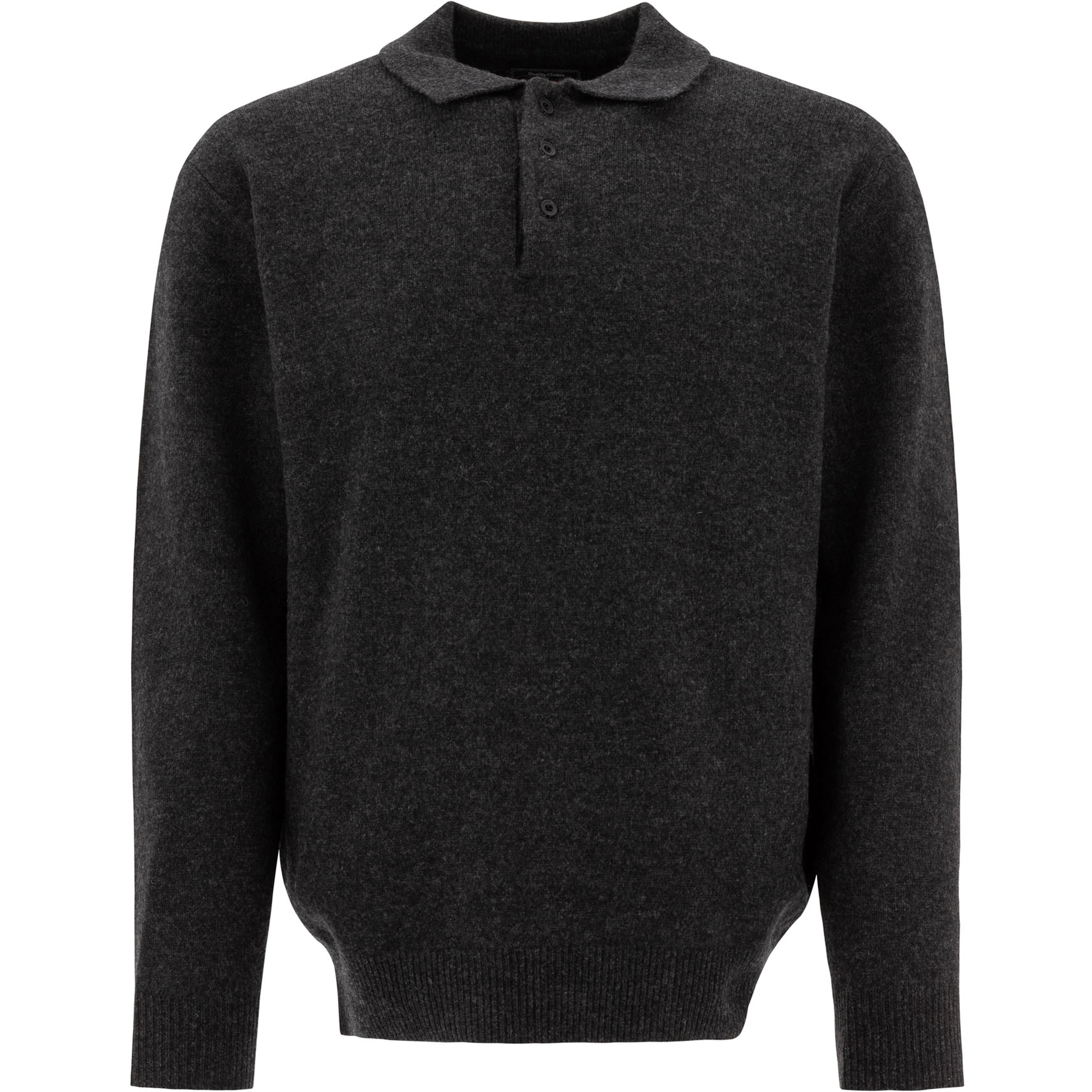 Wool polo shirt
