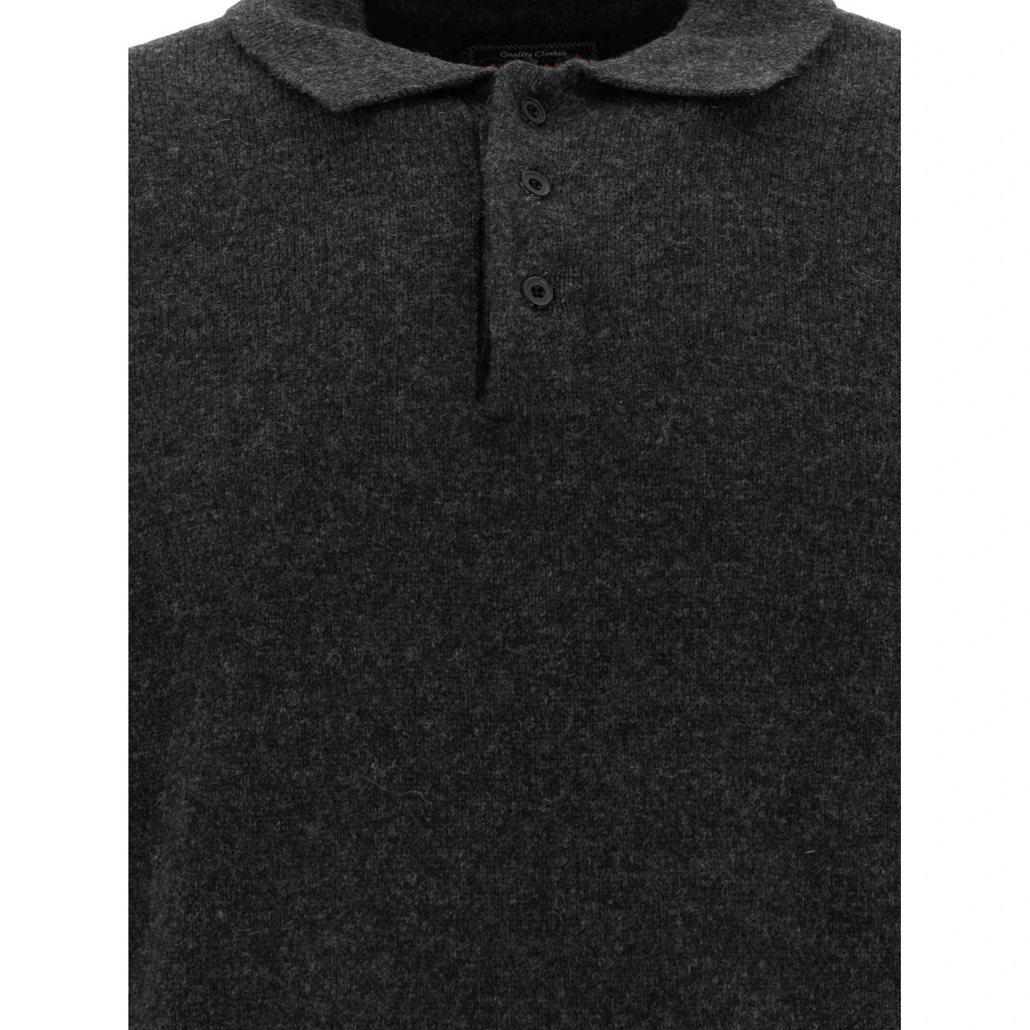 Wool polo shirt