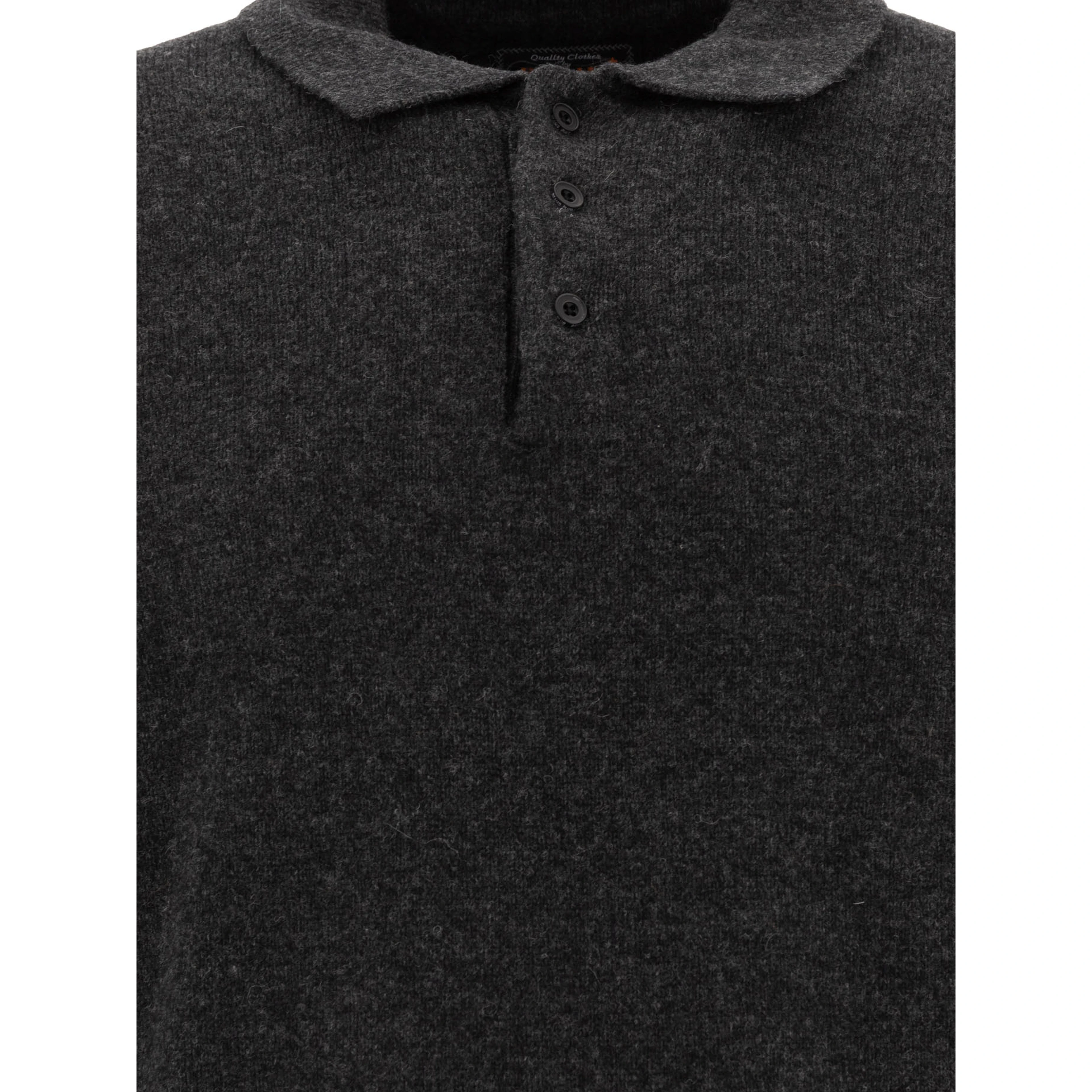 Wool polo shirt