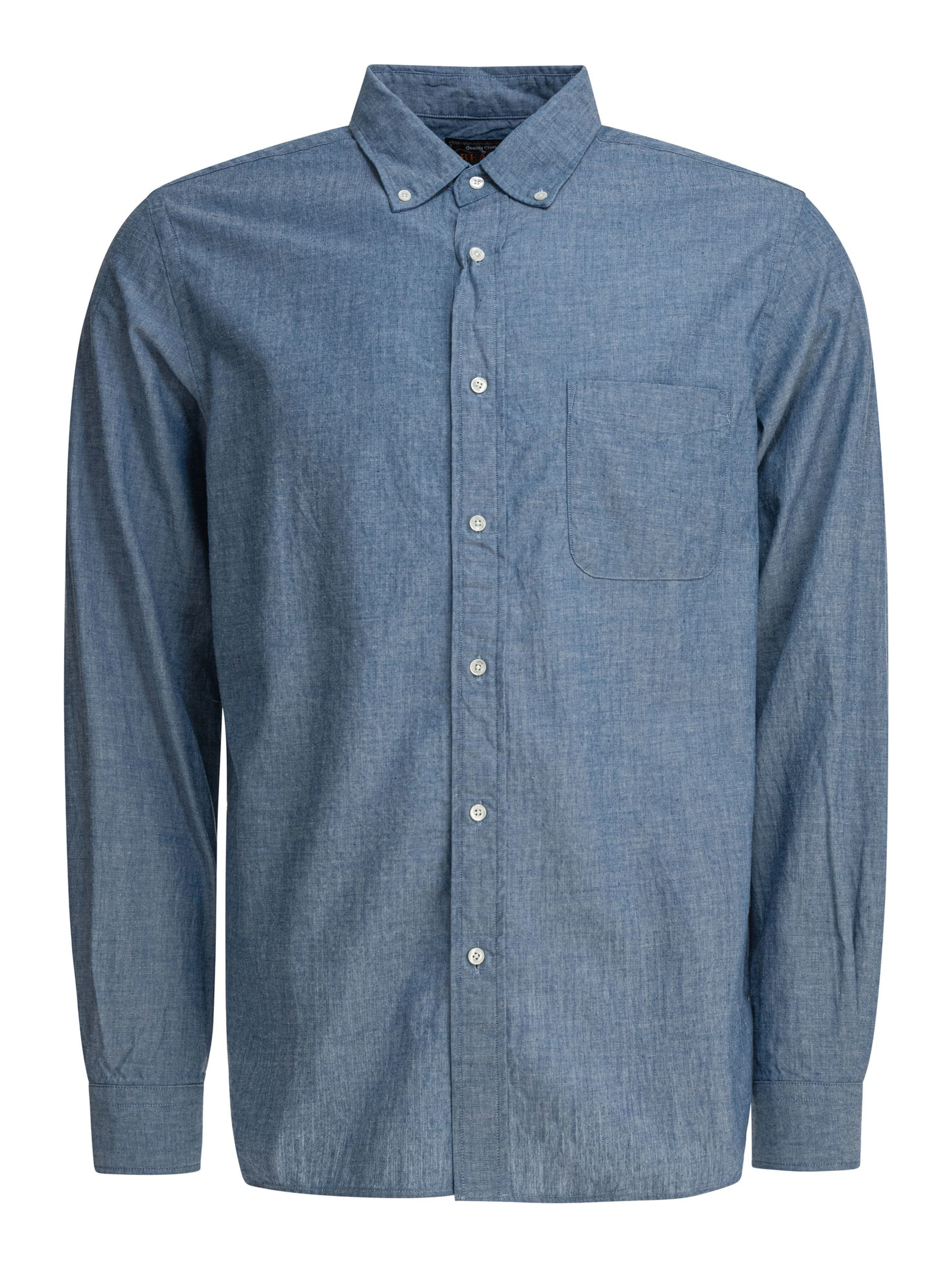 Shirt with button-down collar