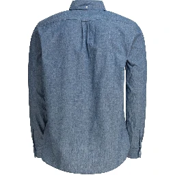 Shirt with button-down collar