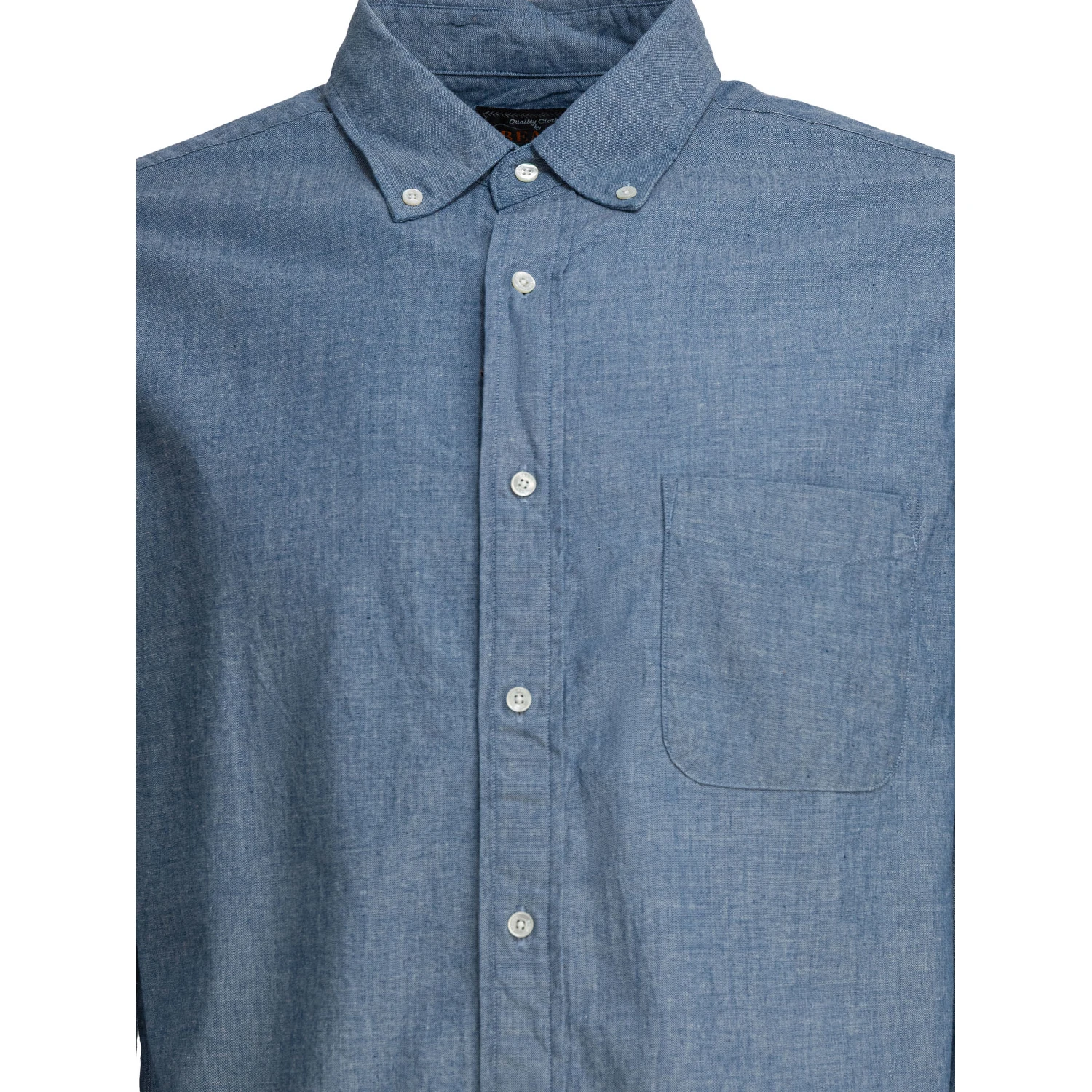 Shirt with button-down collar