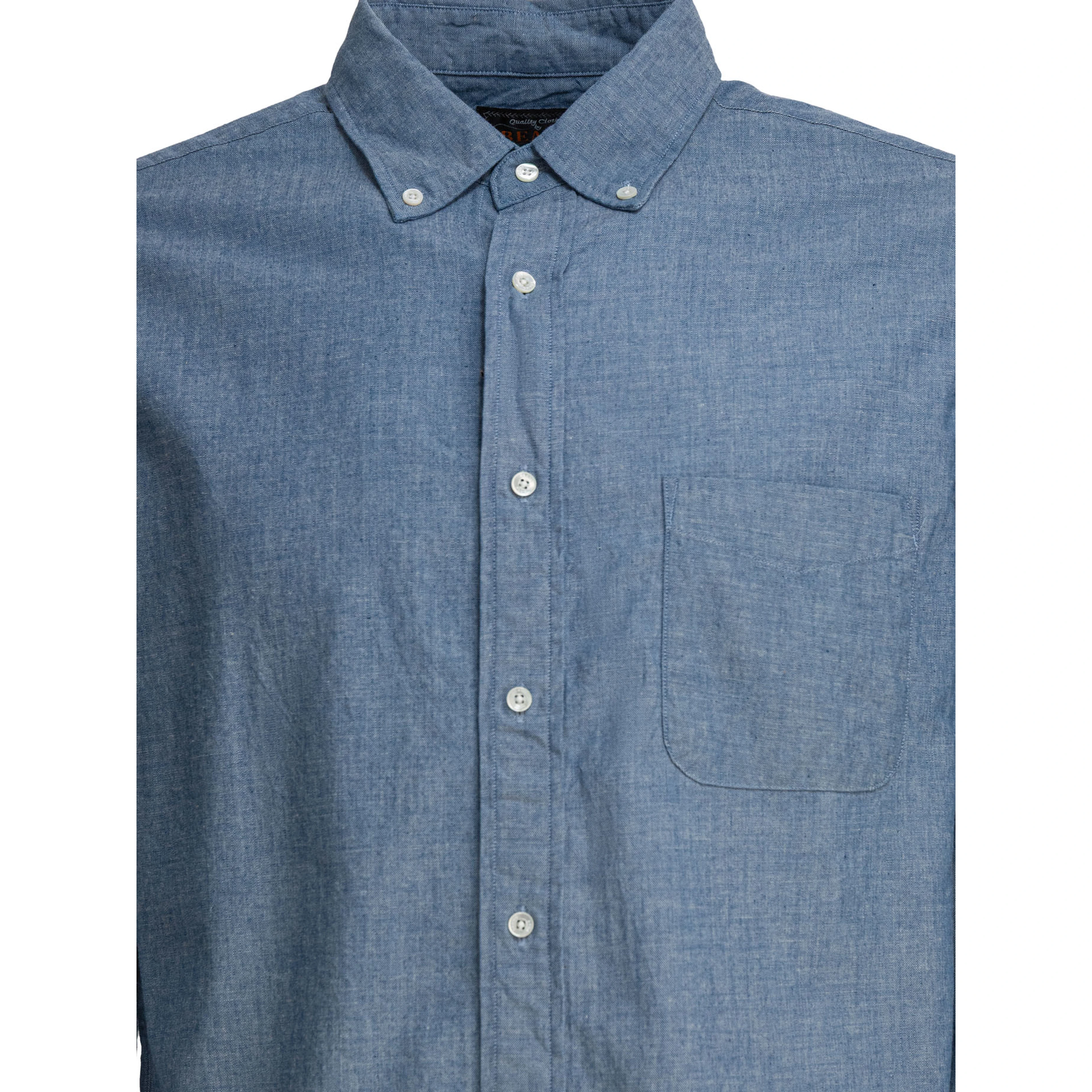 Shirt with button-down collar