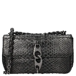 Gray Skin Shoulder Bag