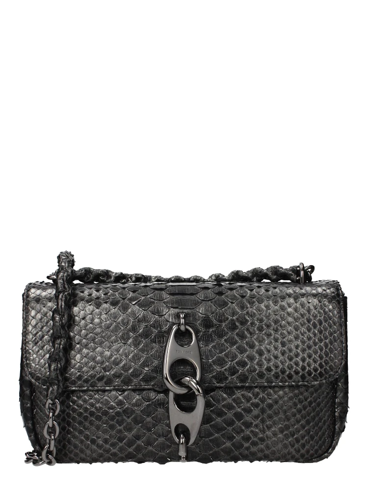 Gray Skin Shoulder Bag