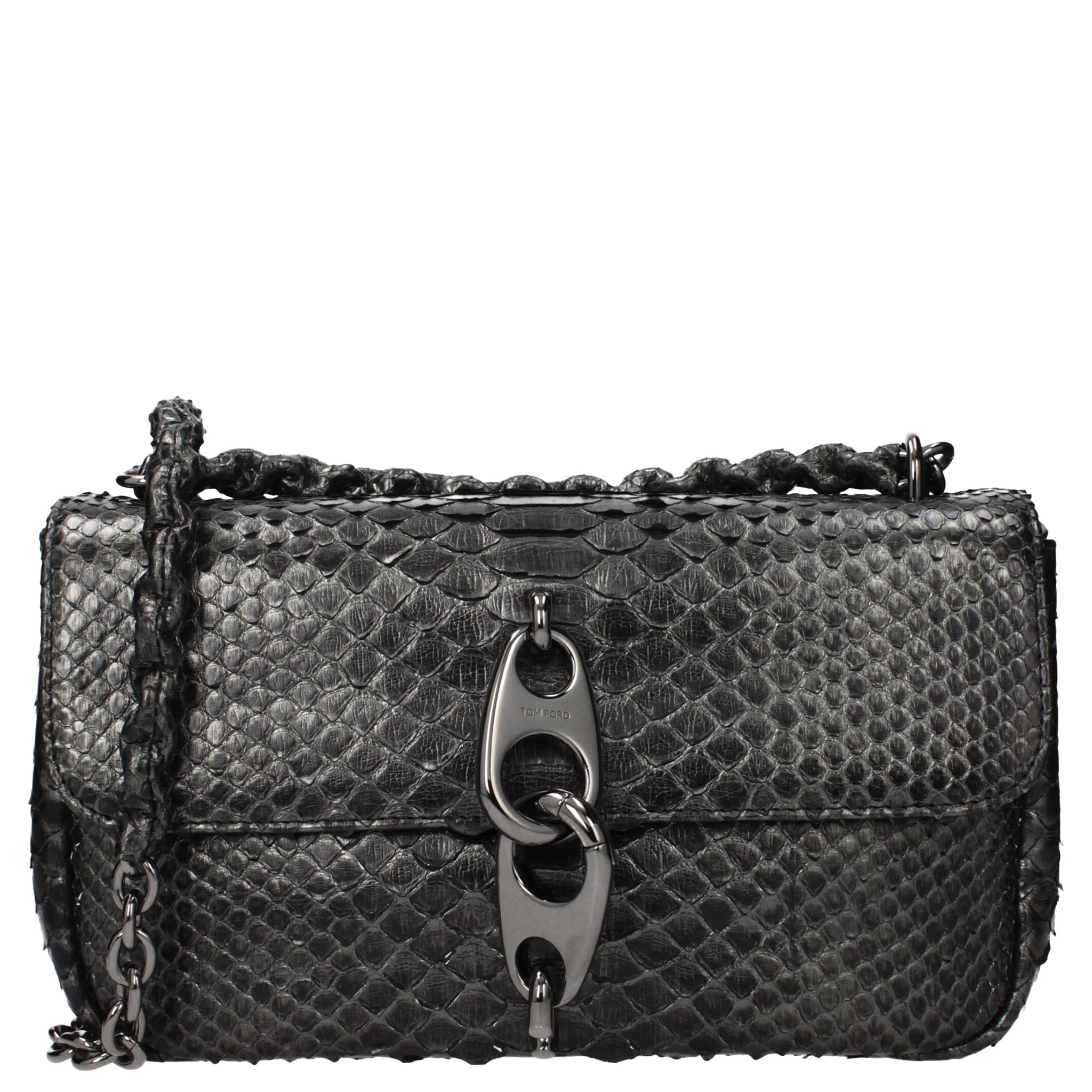 Gray Skin Shoulder Bag