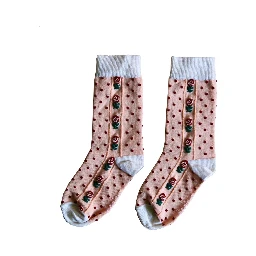 SOCKS WITH FLOWERS