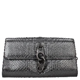 Gray Skin Clutch Bag