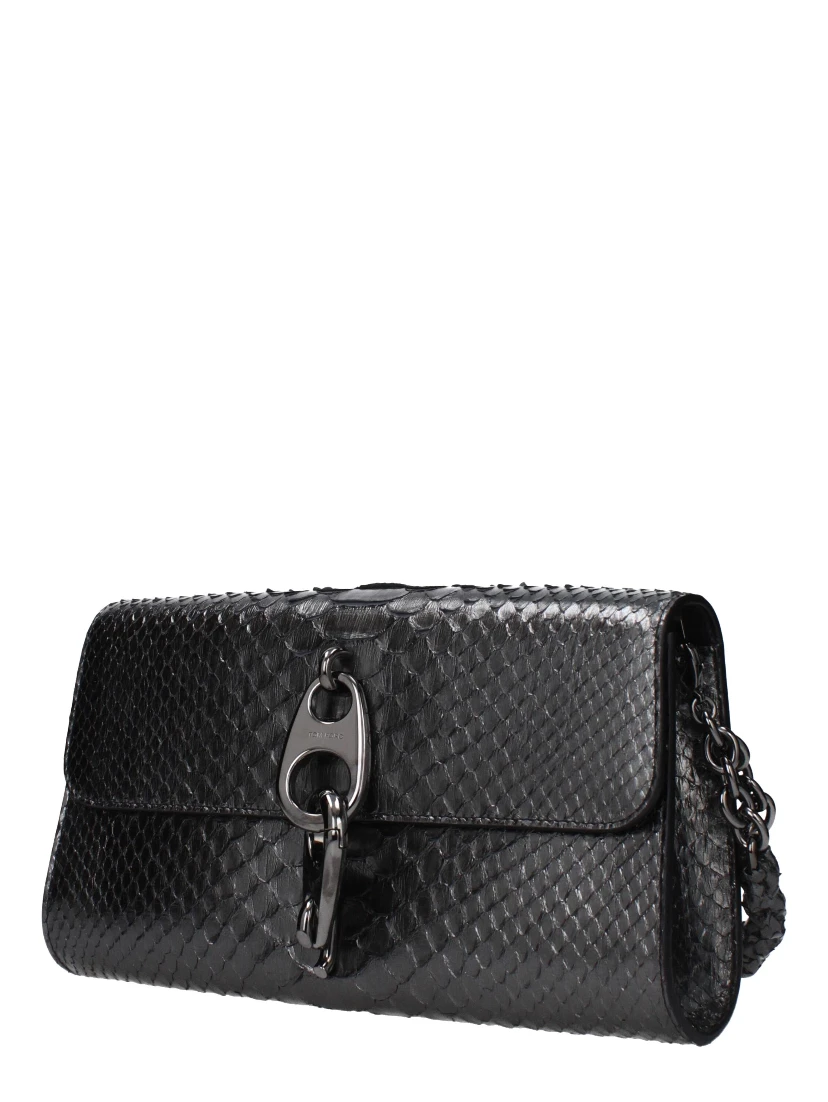Gray Skin Clutch Bag