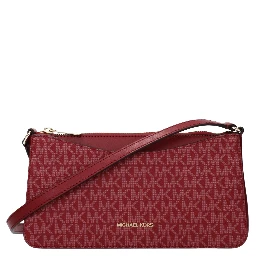 Red Fabric Crossbody Bag