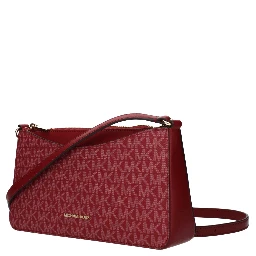 Red Fabric Crossbody Bag