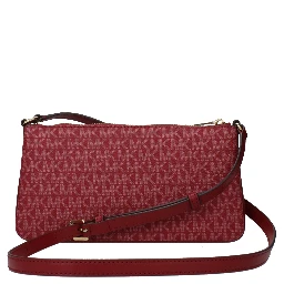 Red Fabric Crossbody Bag