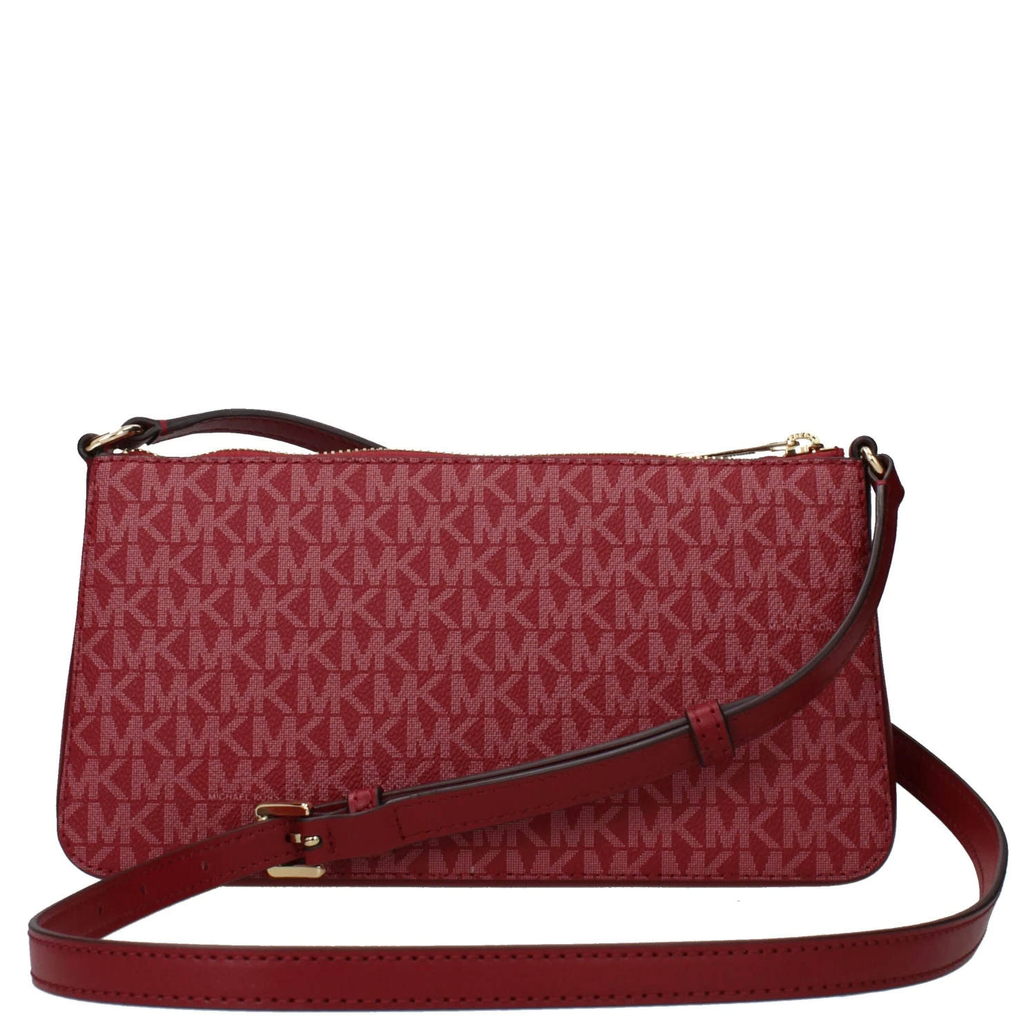 Red Fabric Crossbody Bag