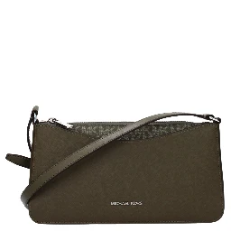 Green Fabric Crossbody Bag
