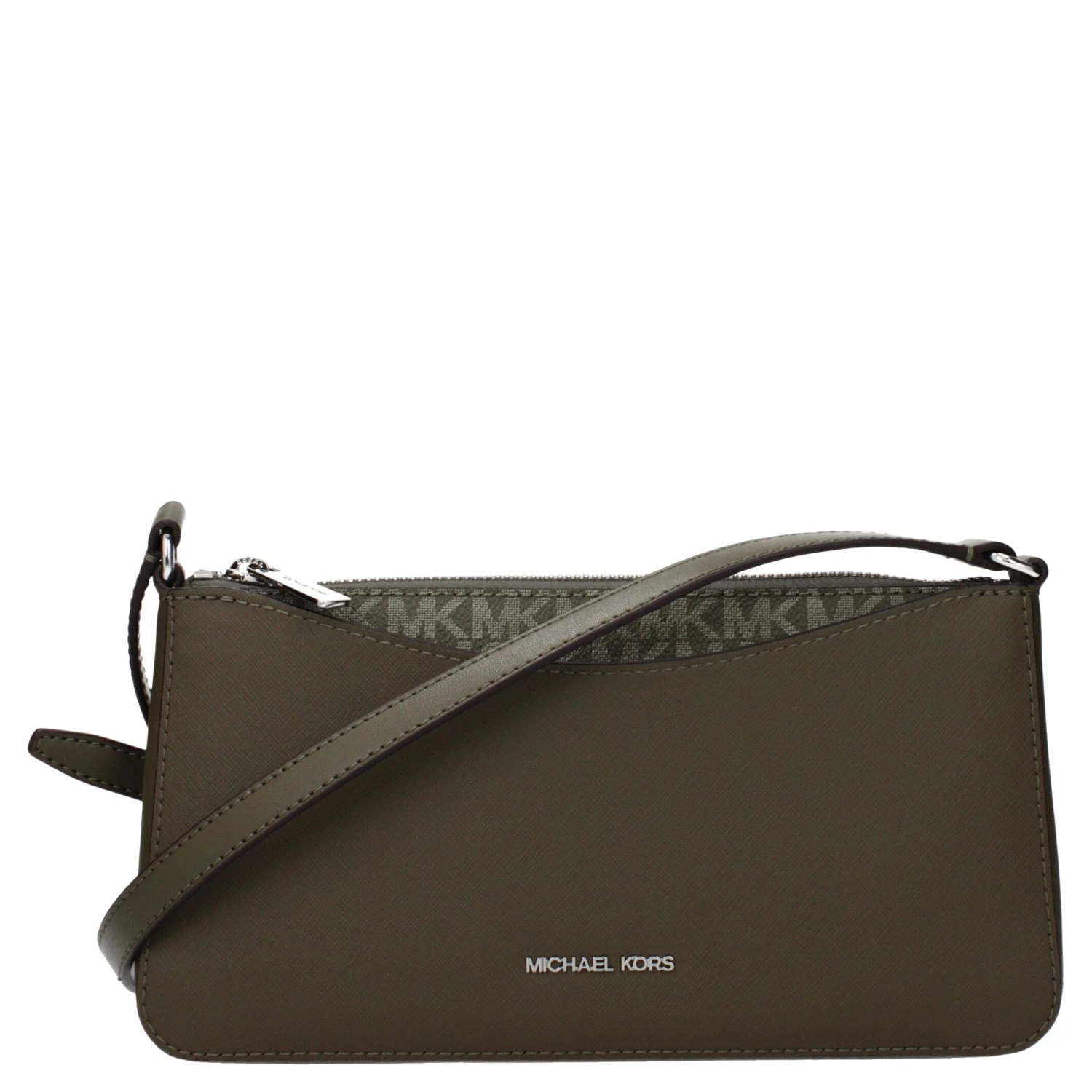 Green Fabric Crossbody Bag