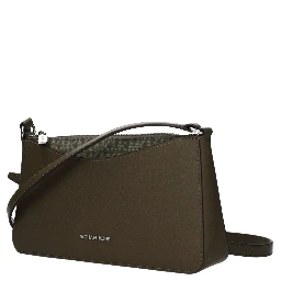 Green Fabric Crossbody Bag