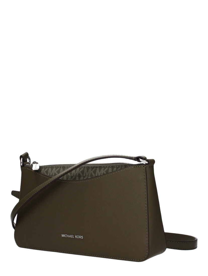 Green Fabric Crossbody Bag