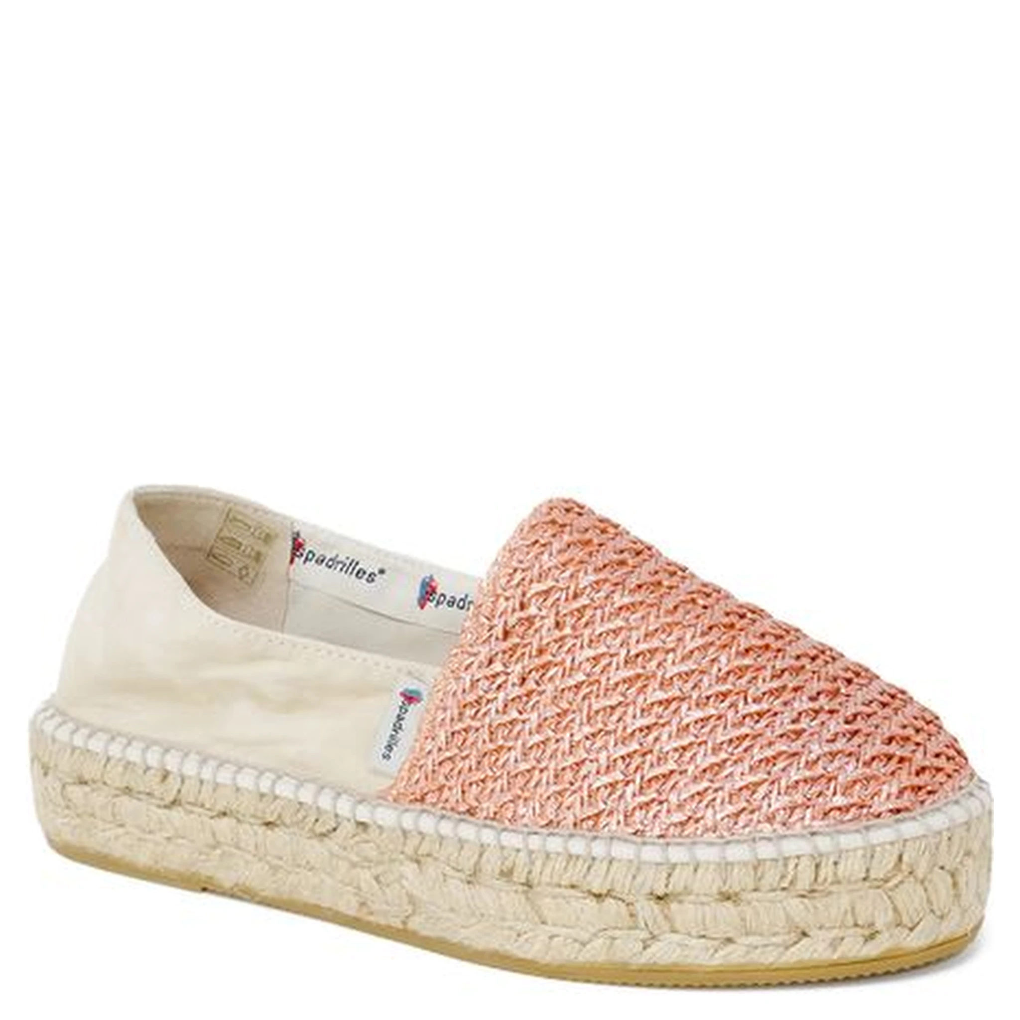 أحذية بكعب عالٍ من الكتان متعدد الألوان