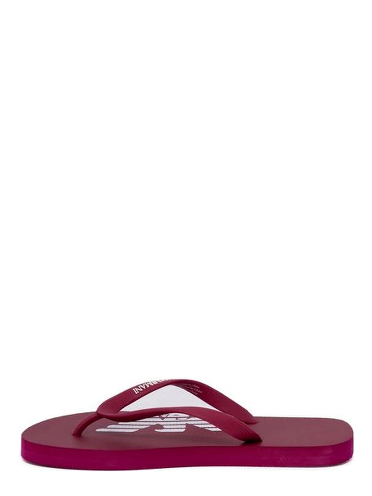 Red Rubber Flip-Flop Sandals