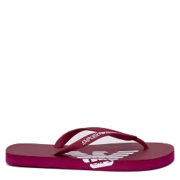 Red Rubber Flip-Flop Sandals